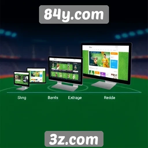 Evolução da interface do usuário de 84y.com